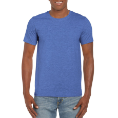 GILDAN Softstyle rövid ujjú környakas póló, Gildan GI64000, Heather Royal-4XL