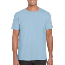GILDAN Softstyle rövid ujjú környakas póló, Gildan GI64000, Light Blue-L férfi póló