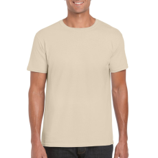 GILDAN Softstyle rövid ujjú környakas póló, Gildan GI64000, Sand-4XL