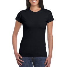 GILDAN Softstyle testhez álló rövid ujjú női póló, Gildan GIL64000, Black-XL
