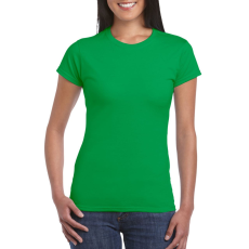 GILDAN Softstyle testhez álló rövid ujjú női póló, Gildan GIL64000, Irish Green-XL