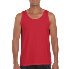 GILDAN Softstyle ujjatlan férfi pamut póló, Gildan GI64200, Red-2XL férfi póló