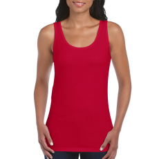GILDAN Softstyle ujjatlan Női póló, Gildan GIL64200, pamut trikó, Cherry Red-2XL