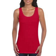 GILDAN Softstyle ujjatlan Női póló, Gildan GIL64200, pamut trikó, Cherry Red-L női trikó