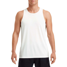 GILDAN Sport hátú Actíve Fit férfi trikó, Gildan GI46200, White-M atléta, trikó