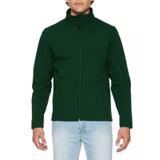 GILDAN Uniszex kabát Gildan GISS800 Hammer Softshell Jacket -S, Forest Green férfi kabát, dzseki