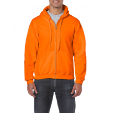 GILDAN Uniszex kapucnis pulóver Gildan GI18600 Heavy Blend™ Adult Full Zip Hooded Sweatshirt -2XL, S.Orange