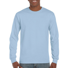 GILDAN Uniszex póló Hosszú ujjú Gildan Ultra Cotton Adult T-Shirt LS - 2XL, Világos kék