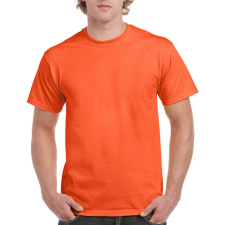 GILDAN Uniszex póló Rövid ujjú Gildan Ultra Cotton Adult T-Shirt - M, Narancssárga férfi póló