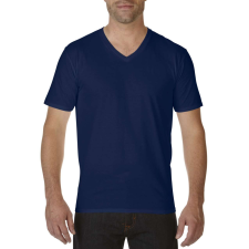 GILDAN V nyakú prémium pamut póló, Gildan GI41V00, Navy-2XL férfi póló