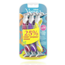 Gillette Eldobhatő Női borotva Venus3 6db Plus Pink eldobható borotva