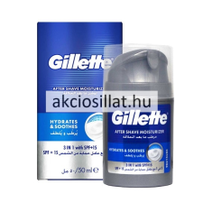 Gillette Hydration &amp; Soothes 3in1 SPF15 50ml after shave