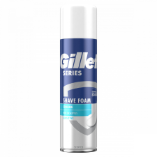 Gillette Series Hűsítő Borotvahab Eukaliptusszal, 250ml borotvahab, borotvaszappan