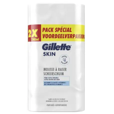 Gillette Skin Ultra sensitive borotvahab 2x240ml borotvahab, borotvaszappan