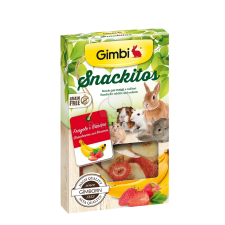 Gimbi Snackitos eper és banán 60 g rágcsáló eledel