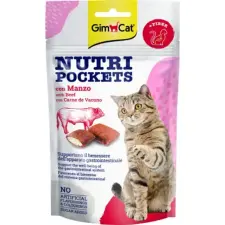 Gimborn Gimcat GimCat Nutri Pockets Marha 60 g jutalomfalat macskáknak