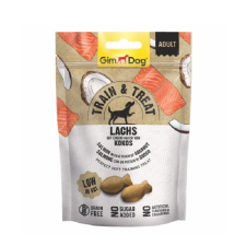 Gimborn GimDog Train &amp; Treat Lachs and Kokos snack   125 g jutalomfalat kutyáknak