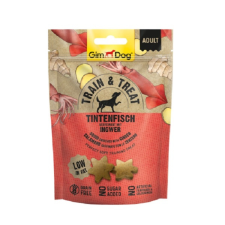 Gimborn GimDog Train & Treat Tintenfisch and Ingwer snack 125 g jutalomfalat kutyáknak