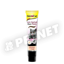 GimCat Duo Anti-Hairball Malt-Chicken paszta 50g vitamin, táplálékkiegészítő macskáknak