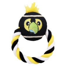  GimDog Country Ring állatmintás rágókötél karika labdával Madaras játék kutyáknak