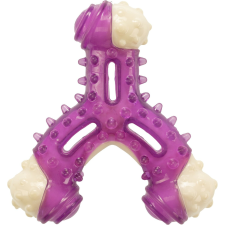 Gimdog háromágú rücskös gumicsont, vanília ízű (11.5 cm) kutyafelszerelés