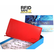 Gina Monti RFID védett, közepes, piros ,belső zippes női bőr pénztárca 2373 pénztárca