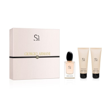 Giorgio Armani Si, Edp 100ml + 75ml Testápoló tej + 75ml Tusfürdő kozmetikai ajándékcsomag