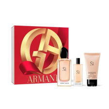 Giorgio Armani Si, edp 100ml + edp 15ml + 50ml Testápoló kozmetikai ajándékcsomag
