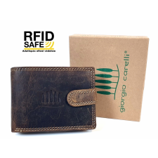 Giorgio Carelli kis nyelves bőr pénztárca RFID védelemmel 417177 pénztárca
