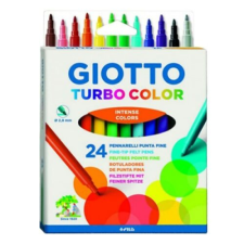 Giotto Filctoll GIOTTO Turbo color akasztható 24 db/készlet filctoll, marker