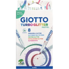 Giotto Filctoll Giotto Turbo Glitter Csillámos Pasztell 8 Darabos (GIOT0157) filctoll, marker