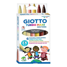 Giotto Filctoll GIOTTO Turbo maxi bőrtónus színek 6db-os készlet filctoll, marker