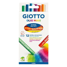 Giotto Olajpasztell kréta GIOTTO Olio Maxi 11mm akasztható 12db/ készlet filctoll, marker