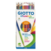 Giotto Színes ceruza GIOTTO biocolor kétvégű 24 szín 12 db/készlet