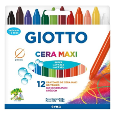 Giotto Zsírkréta giotto cera maxi kerek hegyezett 12 szín&#369; 291200 kréta