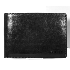 Giudi , kivehető kártyatartós, fekete férfi pénztárca 6419GPGD-03 pénztárca