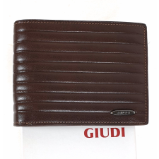 Giudi sötétbarna domború csíkos férfi pénztárca fekete belsővel G7173LN2COLAE-NX pénztárca