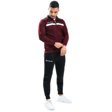Givova One Full Zip melegítő szett unisex bordó-fekete 0810 XS férfi edzőruha
