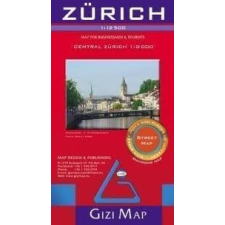 Gizi Map Zürich térkép Gizi Map 1:12 500 térkép