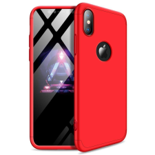 GKK 360 Protection telefontok hátlap tok Első és hátsó tok telefontok hátlap az egész testet fedő iPhone XS Max piros (logo lyuk) tok és táska