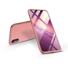 GKK Apple iPhone XS Max hátlap - GKK 360 Full Protection 3in1 - rose gold tok és táska