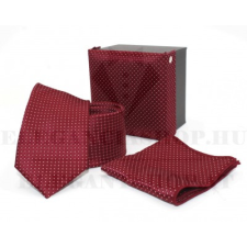  GL Slim nyakkendő szett - Bordó aprópöttyös ajándéktárgy