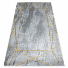 GLAMOUR Elegáns Geometriai Szőnyeg - Márványszürke/Arany - 140x190 cm lakástextília