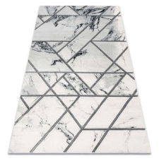 GLAMOUR EMERALD szőnyeg 0085 glamour, elegáns márvány, geometriai fehér / ezüst 180x270 cm lakástextília