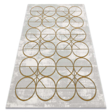 GLAMOUR EMERALD szőnyeg 1010 glamour, elegáns körökben krém / arany 140x190 cm lakástextília