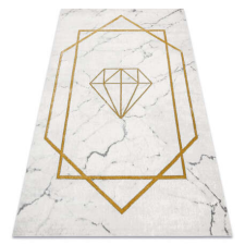 GLAMOUR EMERALD szőnyeg 1019 glamour, elegáns gyémánt, márvány krém / arany 140x190 cm lakástextília