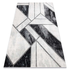 GLAMOUR EMERALD szőnyeg 81953 glamour, elegáns márvány, geometriai fekete / ezüst 120x170 cm lakástextília
