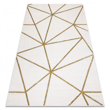 GLAMOUR Geometriai Szőnyeg - Krém/Arany - 140x190 cm lakástextília