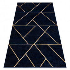GLAMOUR Geometriai Szőnyeg - Sötétkék/Arany - 180x270 cm lakástextília