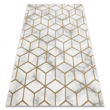 GLAMOUR Márványmintás Szőnyeg - Geometrikus Arany - 140x190 cm lakástextília